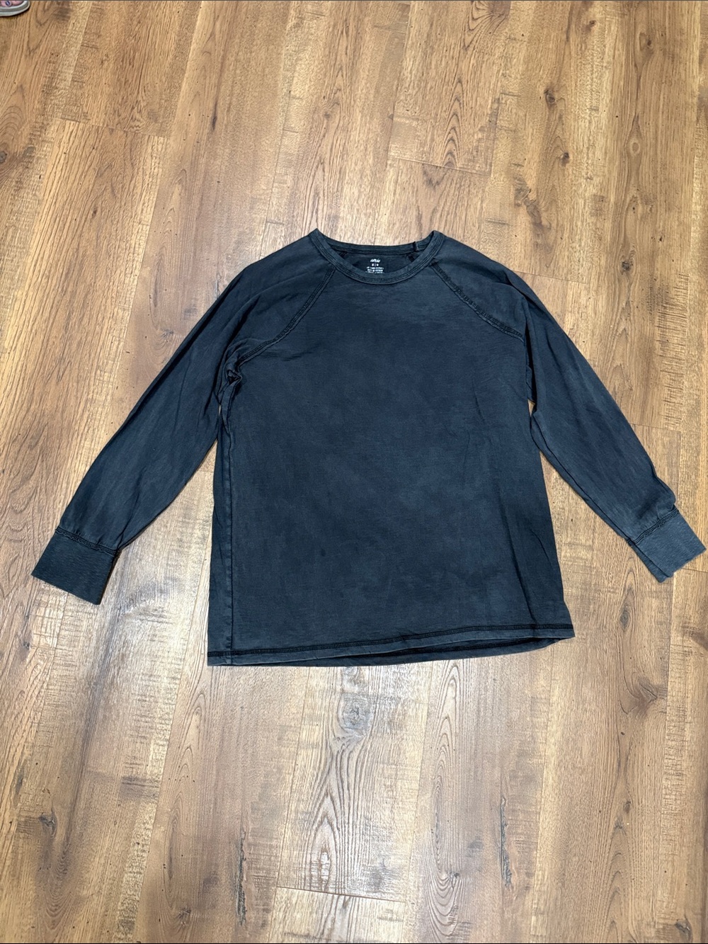 aerie Charcoal Long-Sleeve Crew Tee